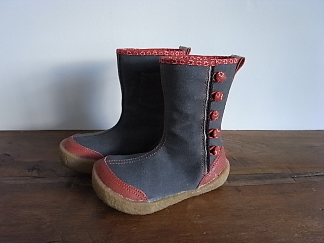 キッズ　 ショートブーツ　 デニム