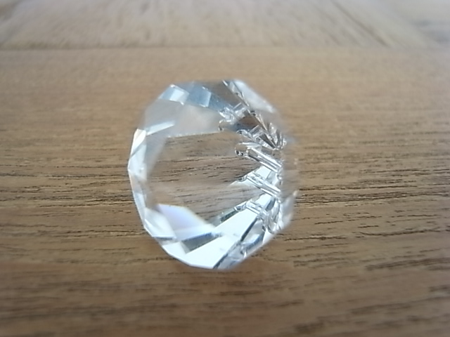 クリスタルカットビーズ スワロフスキーシズク型　全5個