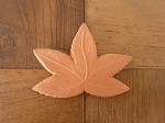 リーフモチーフ 素焼 5枚葉 全2枚