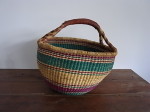 アフリカ ブルキナ 手織りカゴ