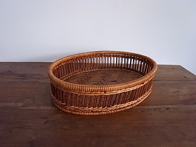 オーバル　竹　 バスケット　L 