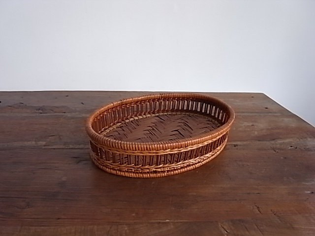オーバル　竹　 バスケット　M