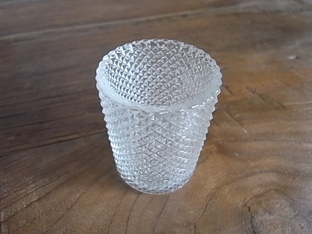 カットガラス　 キャンドルホルダー