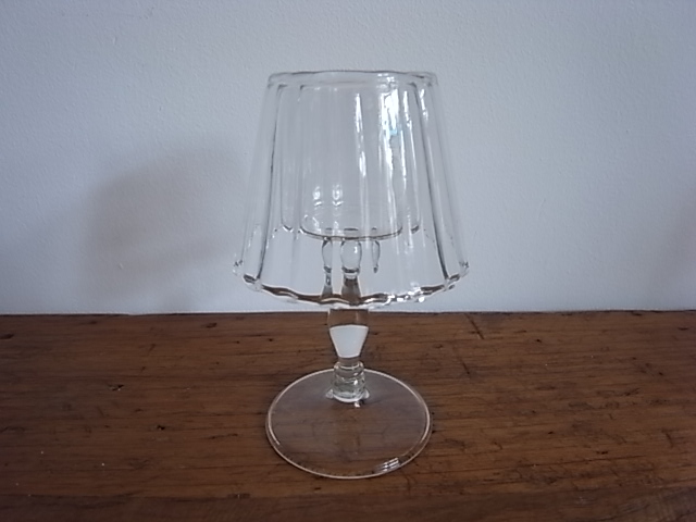ガラスキャンドルホルダー　ランプ型　