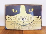 レトロ サインプレート　 BEWARE!