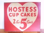 レトロ サインプレート　 HOSTESS CUP CAKES