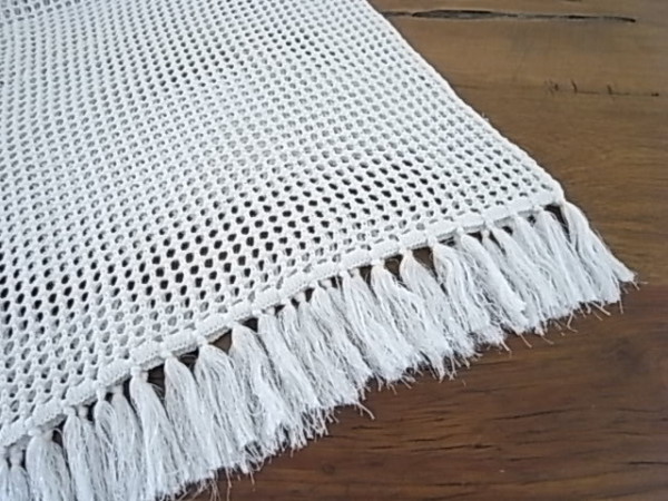 スローケット　 シルバーラメ入り　フリンジ付