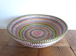 アフリカ ラウンドバスケット　 Handmade　M