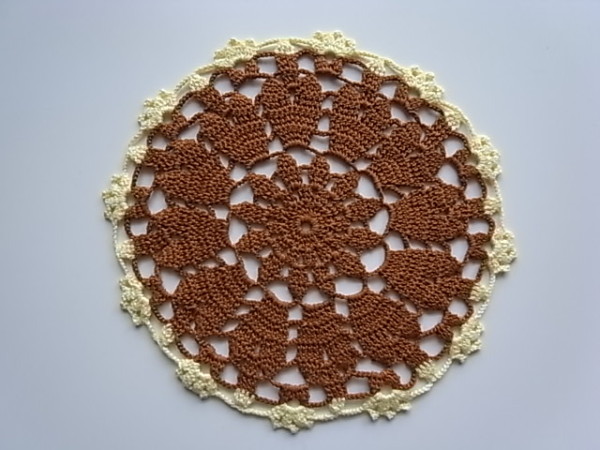 手編みドイリー　