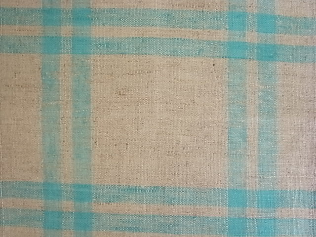 麻ナプキン 2本ライン格子 全2枚