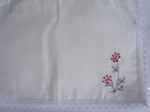 カフェマット　 花刺繍