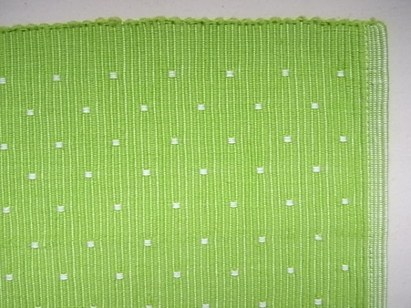 ランチョンマット　 細ストライプ×白ドット