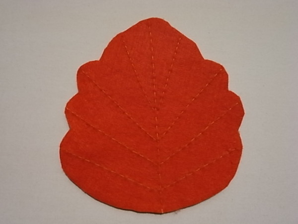 リーフ型フェルトマット