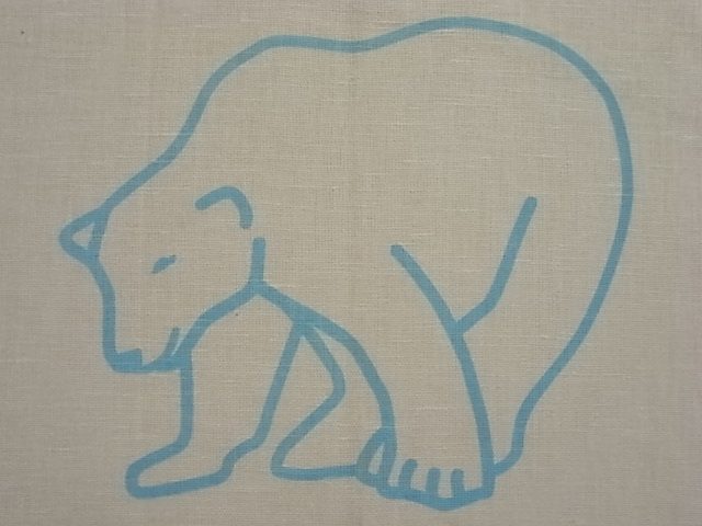 キッチンタオル 白くま3匹