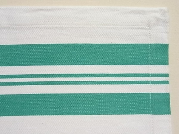 FrancFranc キッチンタオル グリーンライン