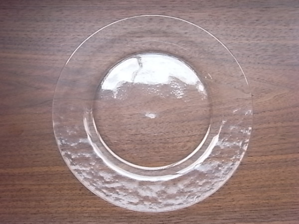 ラウンドガラスプレート クリア