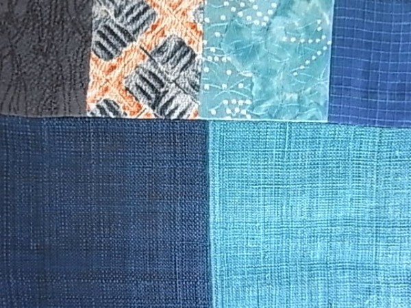 A.T. スクエアティーマット 和柄　 麻シルク切替