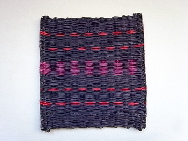 イグサ編みコースター 5ライン　全3枚