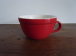 スープカップ　レッド