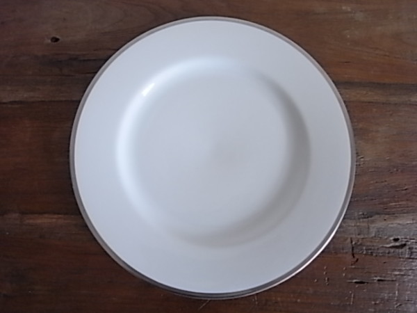 CONRAN　シルバーリムディナープレート　φ27　全8枚