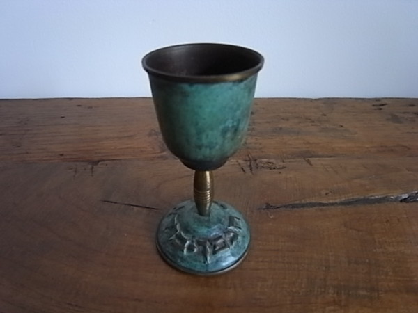 アンティーク 青銅杯