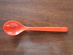 カラープラスティッスプーン　 オレンジ