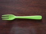 カラープラスティックフォーク　 ライトグリーン