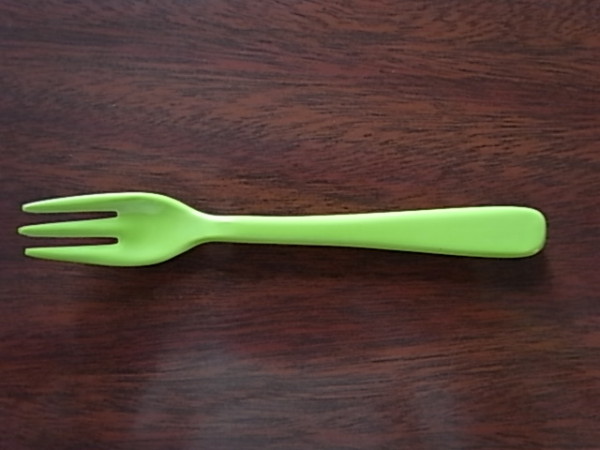 カラープラスティックフォーク　 ライトグリーン