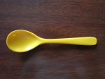 カラープラスティックスプーン　 イエロー