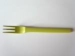 プラスチックフォーク ライトグリーン