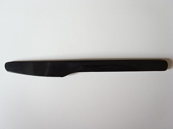 プラスチックナイフ ブラック