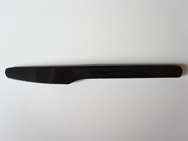 プラスチックナイフ ブラック