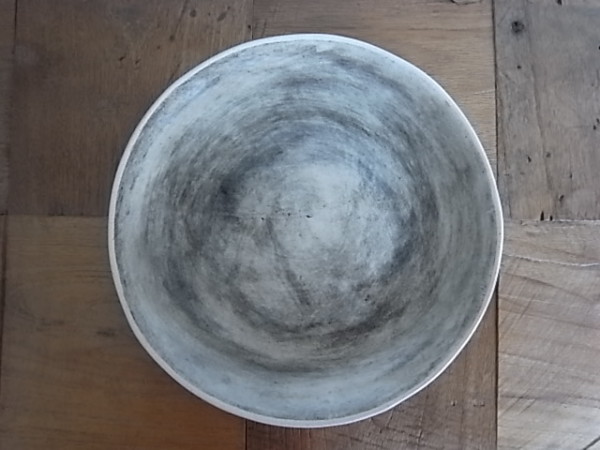 wonki ware SouthAfrica ラウンドプレート 刷毛目