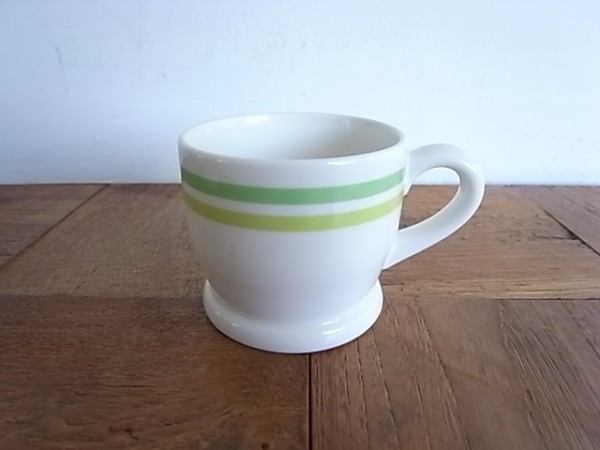 DELi piatti マグカップ　 グリーン＆ライトグリーンライン