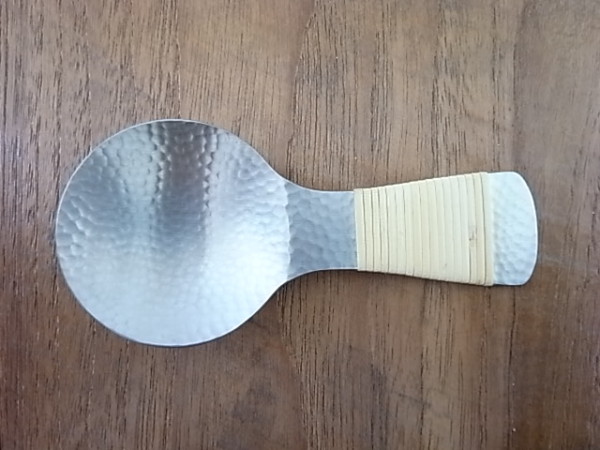 和味　茶葉サーバー　 ステンレス鎚目　 持手藤巻