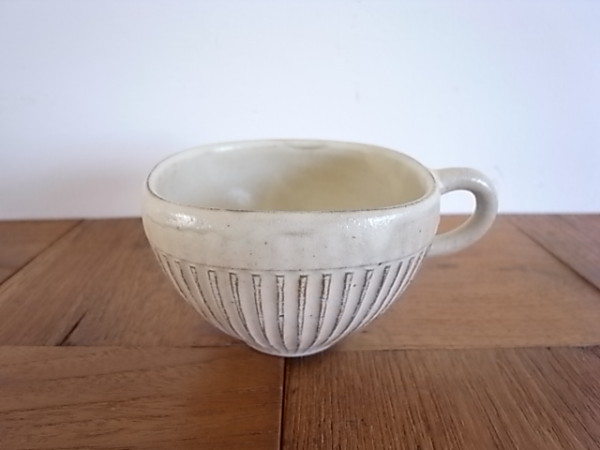 陶器マグカップ 全2個