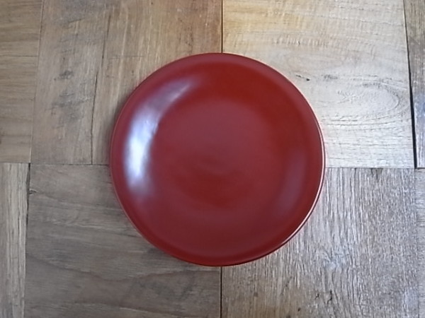 朱5寸平皿　漆器