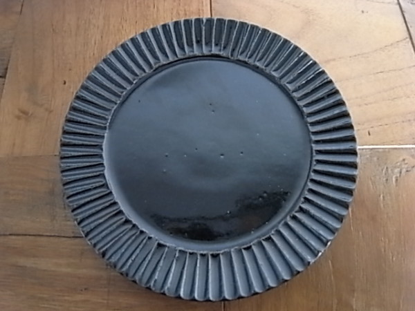  陶器デザート皿　 宋艸窯　竹ノ内琢・作