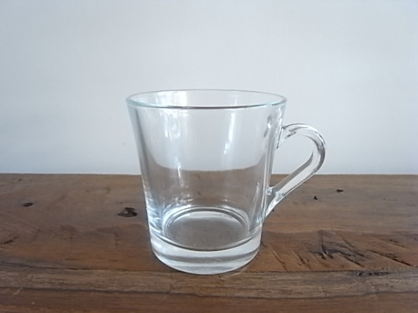 ガラスマグ　口広がり