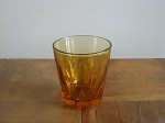 ヴィンテージ アンバーミニグラス 全2個