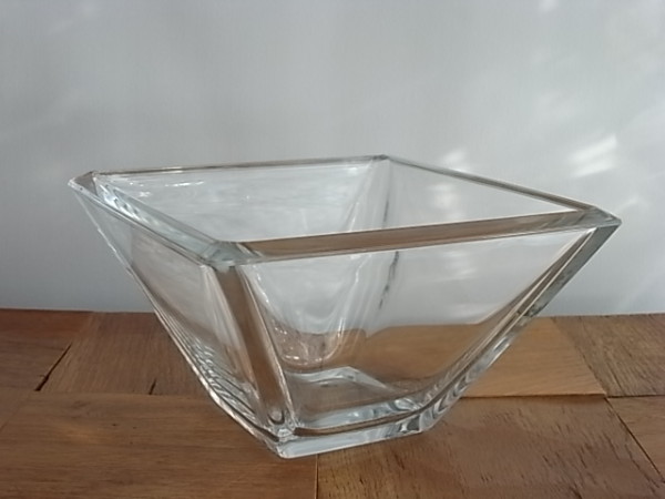 ガラス スクエアボウル　L