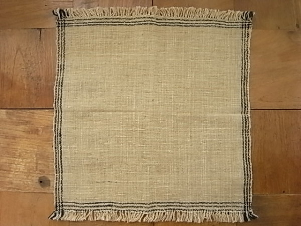 ババグーリ 綿ミニクロス フチ三重ライン