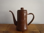 ホーロー　コーヒーポット　ブラウン