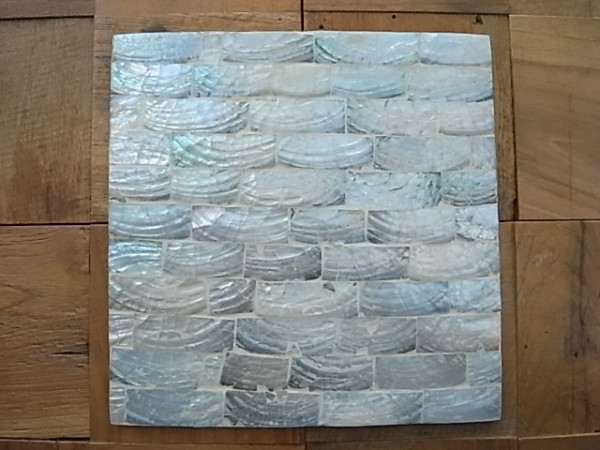 シェルタイルプレート　ブルーグレー