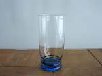 タンブラーグラス 底ブルー 全2個