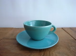 カップ&ソーサー ターコイズブルー 全2個