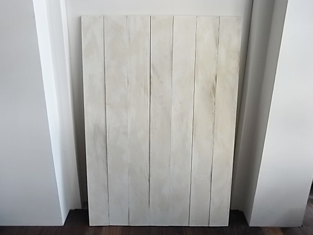 スノコ ホワイト 7枚セット シャビー加工(両面使用可)　