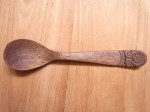 木彫りスプーン ブラウン