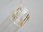 スパイラル ガラスボール オーナメント